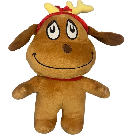 Universal Studios Dr Seuss Grinch Max Dog Plush Stuffed Toy 9” Christmas NWOT - Picture 1 of 4